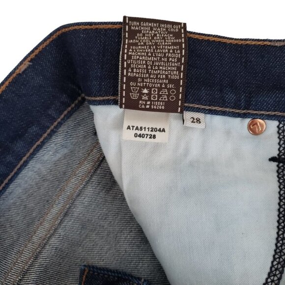 7 For All Mankind Men's Slim Jeans - Dark Blue - Picture 8 of 10